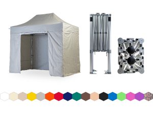 Nůžkový párty stan 2x3 m TENTino BIG HEXAGON EXTREME Barva opláštění: 5A - ŠEDÁ