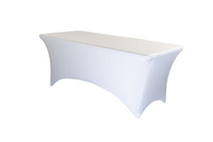 TENTino Elastický potah BASIC na skládací stůl 180-183x76 cm VÍCE BAREV Barva ubrusu: BÍLÁ / WHITE