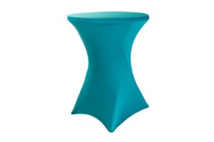 TENTino Elastický ubrus STANDARD na koktejlový bistro stůl 60 cm VÍCE BAREV Barva ubrusu: TYRKYSOVÁ / TURQUOISE