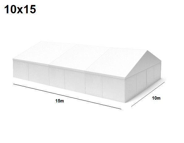 TENTino Velkokapacitní párty stan 10x15 m Stav stanu: NOVÝ