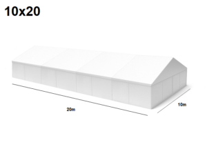 TENTino Velkokapacitní párty stan 10x20 m Stav stanu: NOVÝ