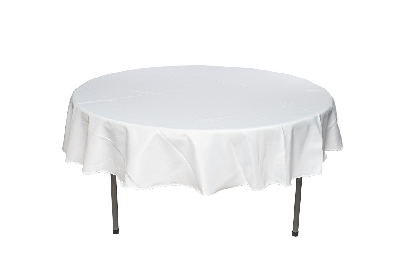 Ubrus na kulatý stůl průměr 122 cm Barva ubrusu: BÍLÁ / WHITE